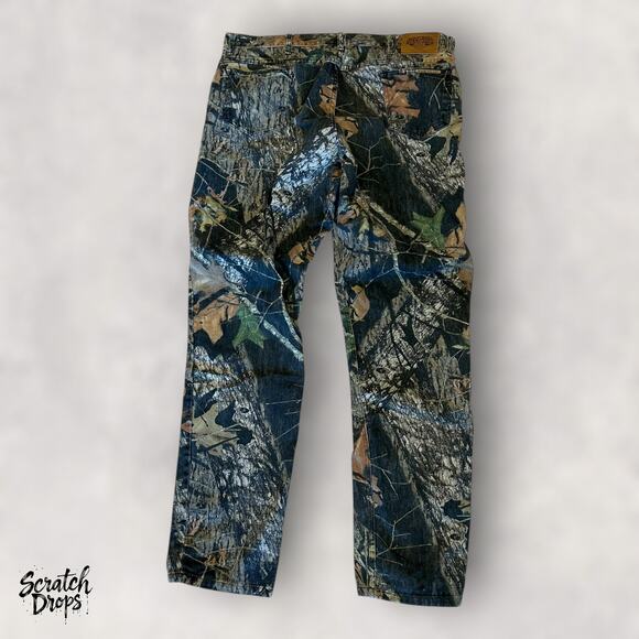 Diamond Vtg 90s Camouflage Jeans Retro Denim Pants Unisex Streetwear Made In USA - Picture 4 of 4